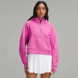 NWT Lululemon Scuba‎ Oversized Half-Zip Hoodie Pow Pink Tone XL-XXL